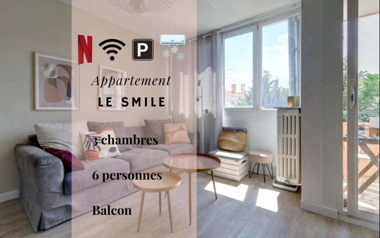 Le Smile - 3 Bedrooms - 8Pers - Parking - Centre Gare Montpellier Exterior photo
